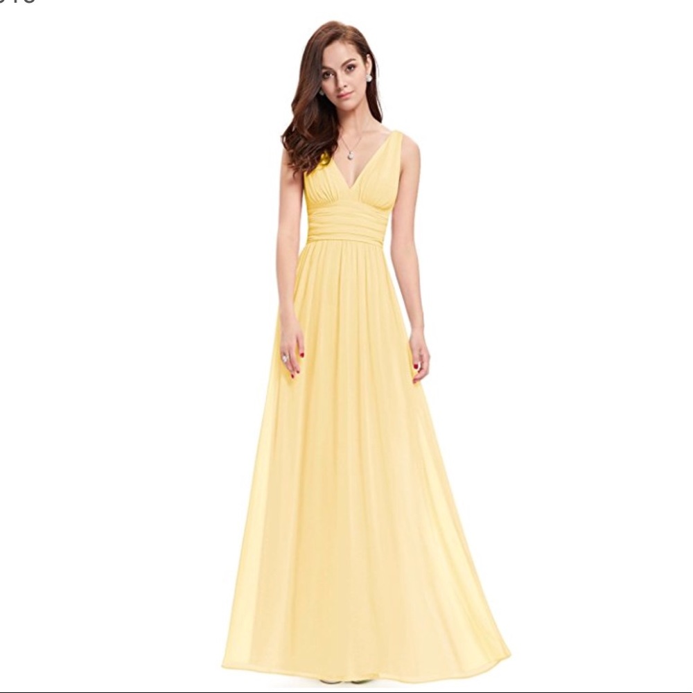 Sleeveless V-Neck Semi-formal Maxi Evening Dress